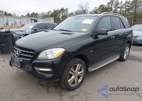 2012 Mercedes-Benz Ml 350 4Matic из США, поврежденный, VIN 4JGDA5HB9CA017021